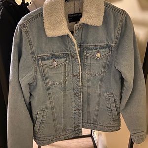 Frank and oak sherpa jean jacket